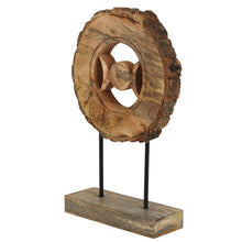 Load image into Gallery viewer, Wooden Triple Moon Ornament