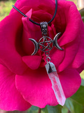Load image into Gallery viewer, Triple Moon Crystal Necklaces