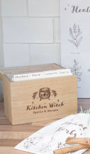 Load image into Gallery viewer, Kitchen Witch Recipe Box