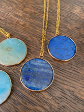 Load image into Gallery viewer, Crystal Disc Necklaces