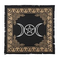 Load image into Gallery viewer, triple moon altar cloth