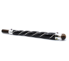 Load image into Gallery viewer, Twisted Teak Wood & Gemstone Wands