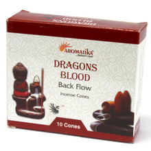 Load image into Gallery viewer, aromatika dragon blood backflow incense cone