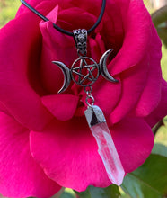 Load image into Gallery viewer, Triple Moon Crystal Necklaces