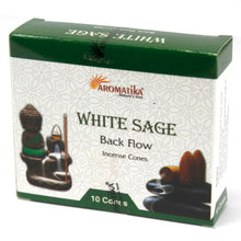 Load image into Gallery viewer, aromatika white sage backflow incense