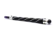 Load image into Gallery viewer, Twisted Teak Wood & Gemstone Wands
