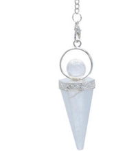 Load image into Gallery viewer, Crystal, Gemstone & Metal Pendulums
