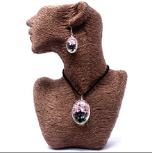 Load image into Gallery viewer, Pressed Flower Tree of Life Jewellery Set