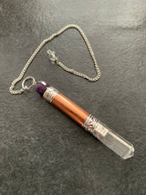 Load image into Gallery viewer, Crystal Wand Pendulums