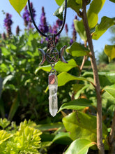 Load image into Gallery viewer, Triple Moon Crystal Necklaces