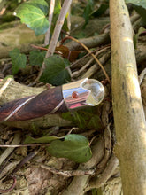 Load image into Gallery viewer, Twisted Teak Wood & Gemstone Wands