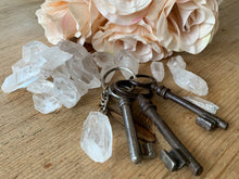 Load image into Gallery viewer, Clear Quartz Keyring