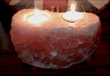 Load image into Gallery viewer, Himalayan Salt  Candle Holders