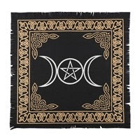 triple moon altar cloth