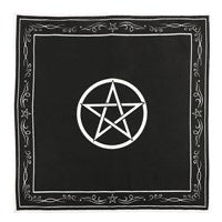 Load image into Gallery viewer, white pentacle altar cloth