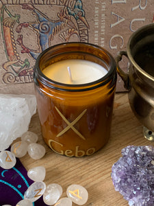 Rune Power Intention Aromatherapy Candles