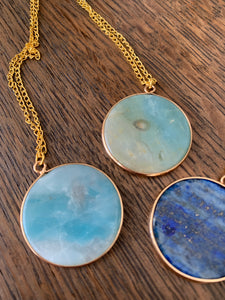 Crystal Disc Necklaces