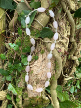Load image into Gallery viewer, Rose Quartz, Tourmaline &amp; Sterling Silver Necklace