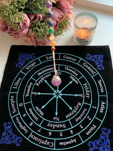Embroidered Velvet Pendulum Mat