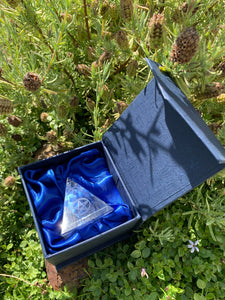 NEW! Crystal Glass Pentacle Pyramid