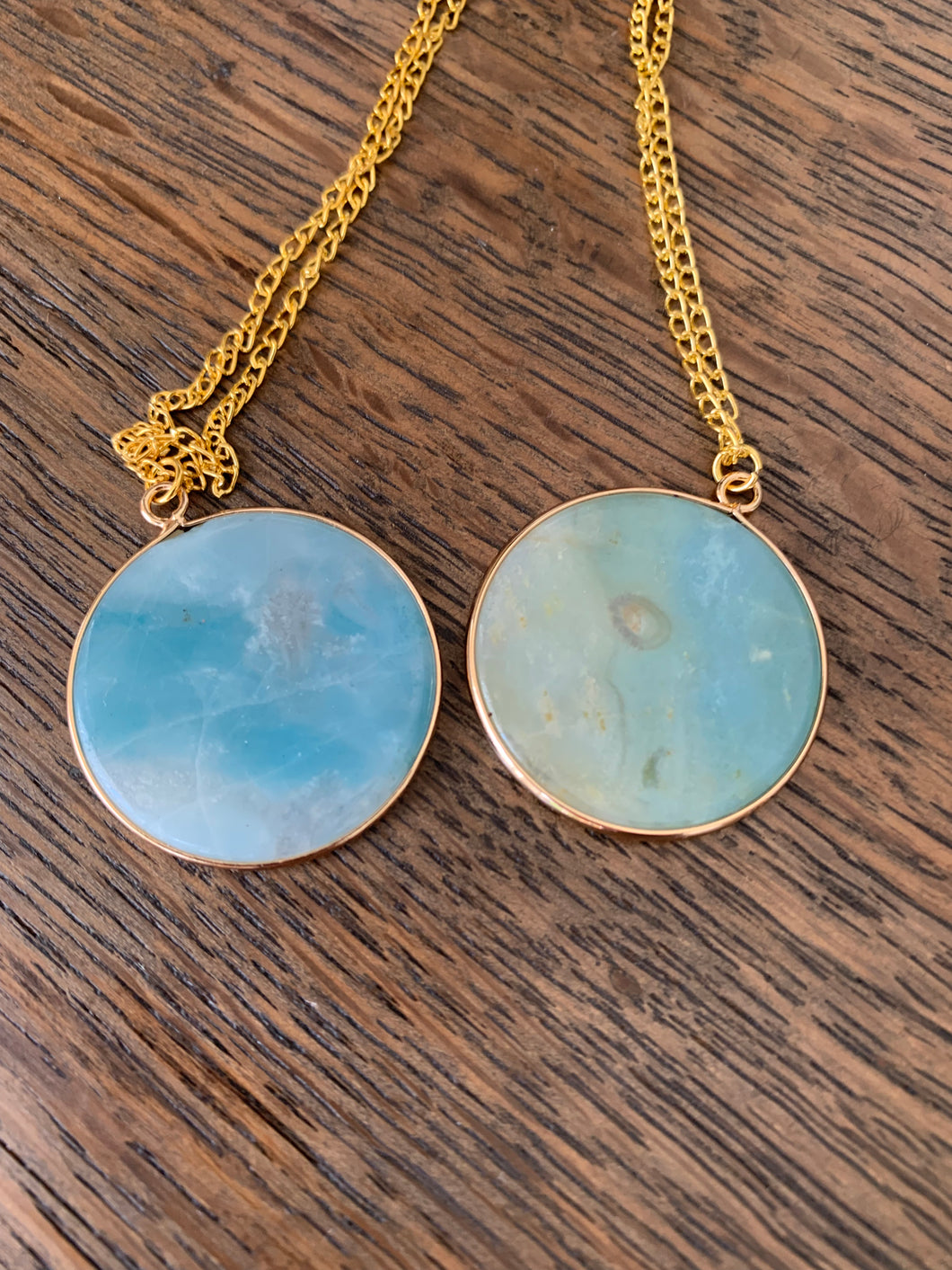 Crystal Disc Necklaces