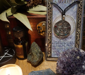 Pewter Amulets/ Talisman Necklaces