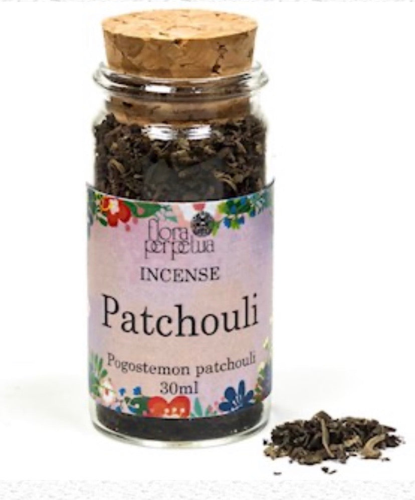 Patchouli in glass vial